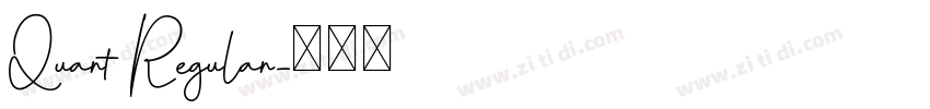 Quart Regular字体转换